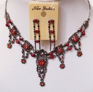Vintage necklace and earring set